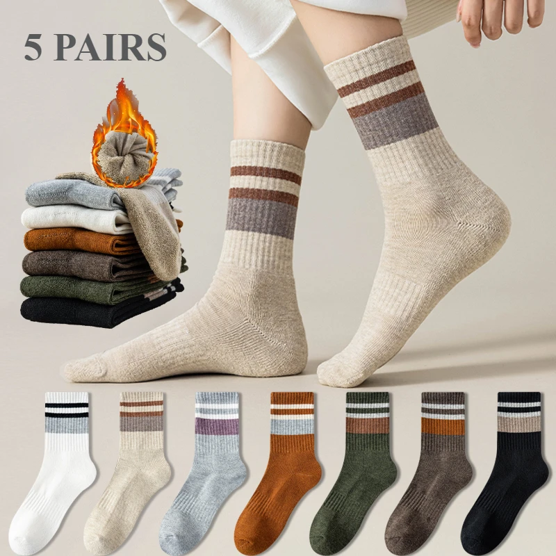 5 Pairs Fleece Thick Winter Crew Socks Men Cozy Plush Warm Socks High Tube Long Thermal Fuzzy Soocks
5 Pairs Fleece Thick Winter Crew Socks Men Cozy Plush Warm Socks High Tube Long Thermal Fuzzy Soocks