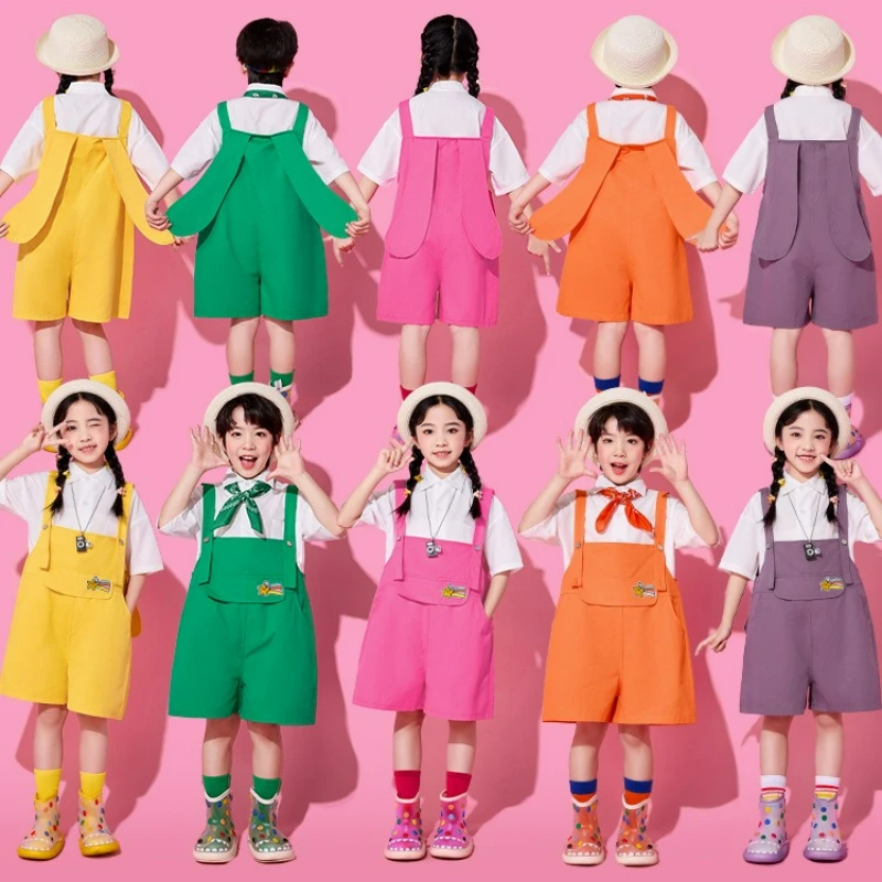 Kindergarten Performance Uniforms Overalls Primary School Chorus Costumes Group Dance Children's Cheerleading Performance
Kindergarten Performance Uniforms Overalls Primary School Chorus Costumes Group Dance Children's Cheerleading Performance