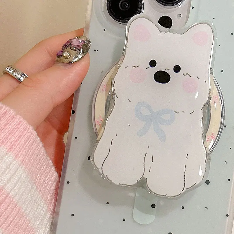 Korean Cute Cartoon Bow Puppy Magnetic Holder Grip Tok Griptok Phone Stand Holder Support For iPhone For Pad Magsafe Smart Tok
Korean Cute Cartoon Bow Puppy Magnetic Holder Grip Tok Griptok Phone Stand Holder Support For iPhone For Pad Magsafe Smart Tok