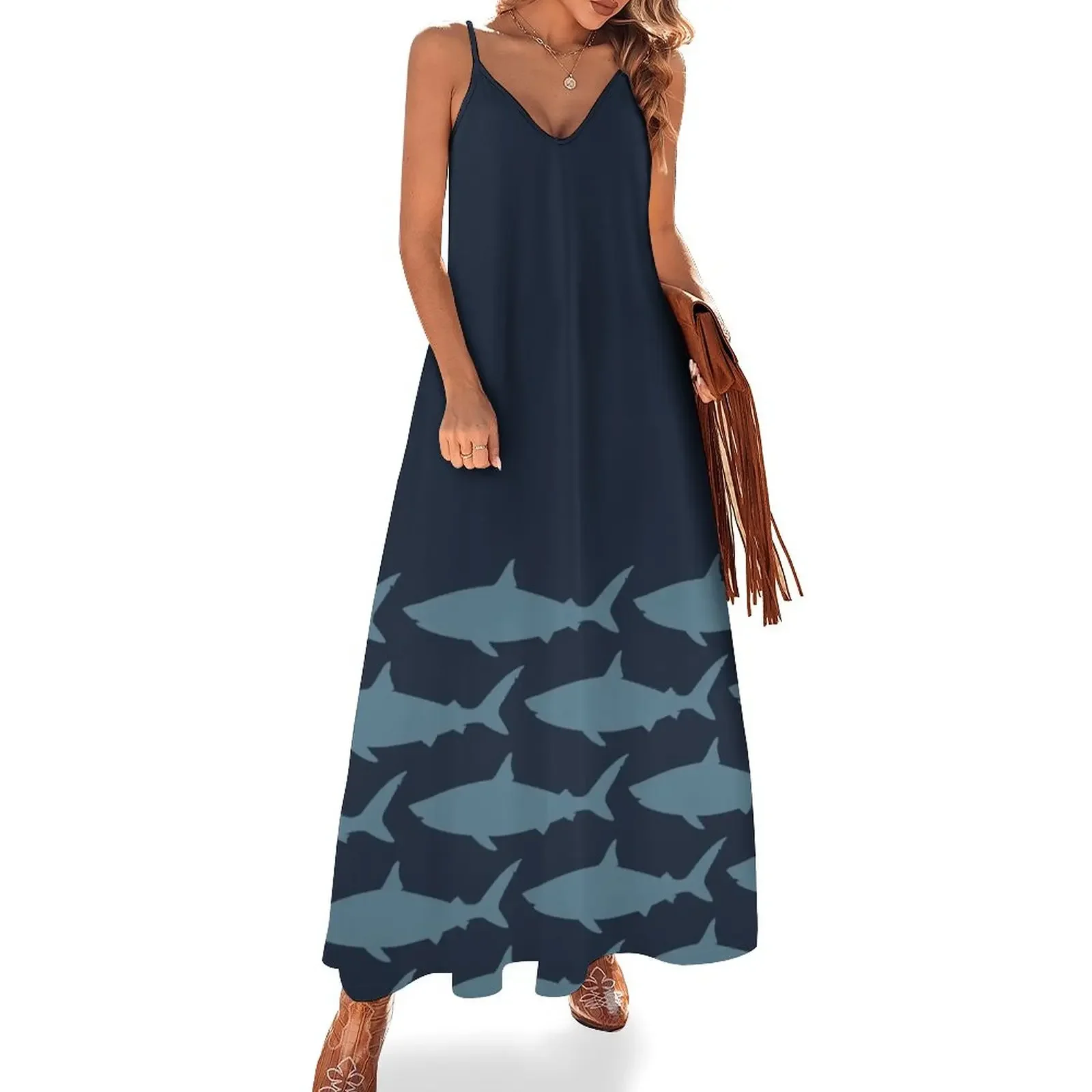 Shark Pattern Sleeveless Dress elegant chic wedding evening dresses Dress woman Dresses for wedding party festival outfit women
Shark Pattern Sleeveless Dress elegant chic wedding evening dresses Dress woman Dresses for wedding party festival outfit women