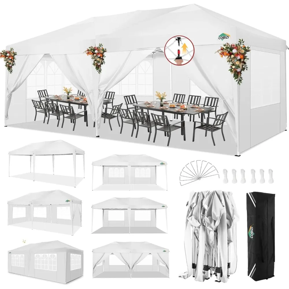 Canopy 10x20 Pop Up Canopy with 6 Sidewalls,Waterproof Canopy Outdoor Event Shelter UPF 50+ Gazebo Portable Tents for Parties B
Canopy 10x20 Pop Up Canopy with 6 Sidewalls,Waterproof Canopy Outdoor Event Shelter UPF 50+ Gazebo Portable Tents for Parties B