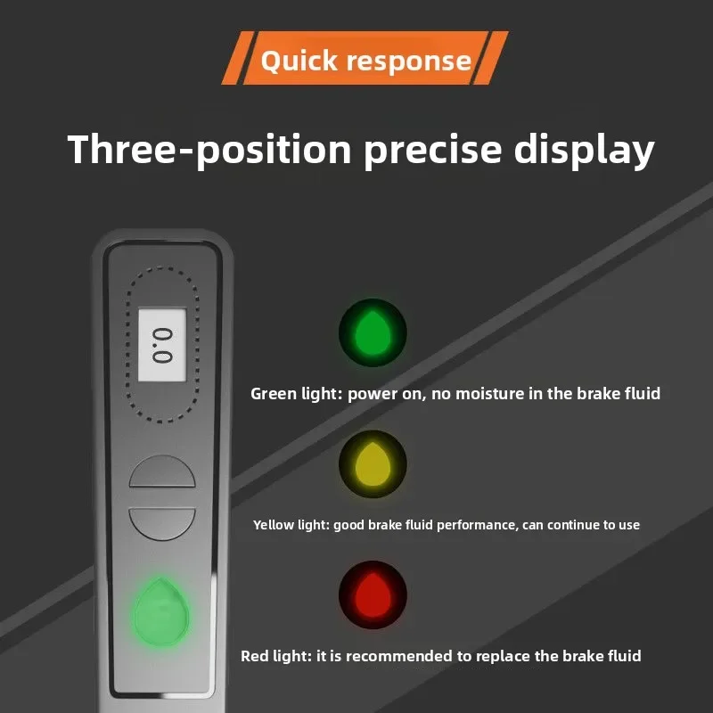 HOT Automobile Brake Oil Test Pen Brake Fluid Moisture Tester Dual-purpose Brake Oil Replacement Test Tool 2025