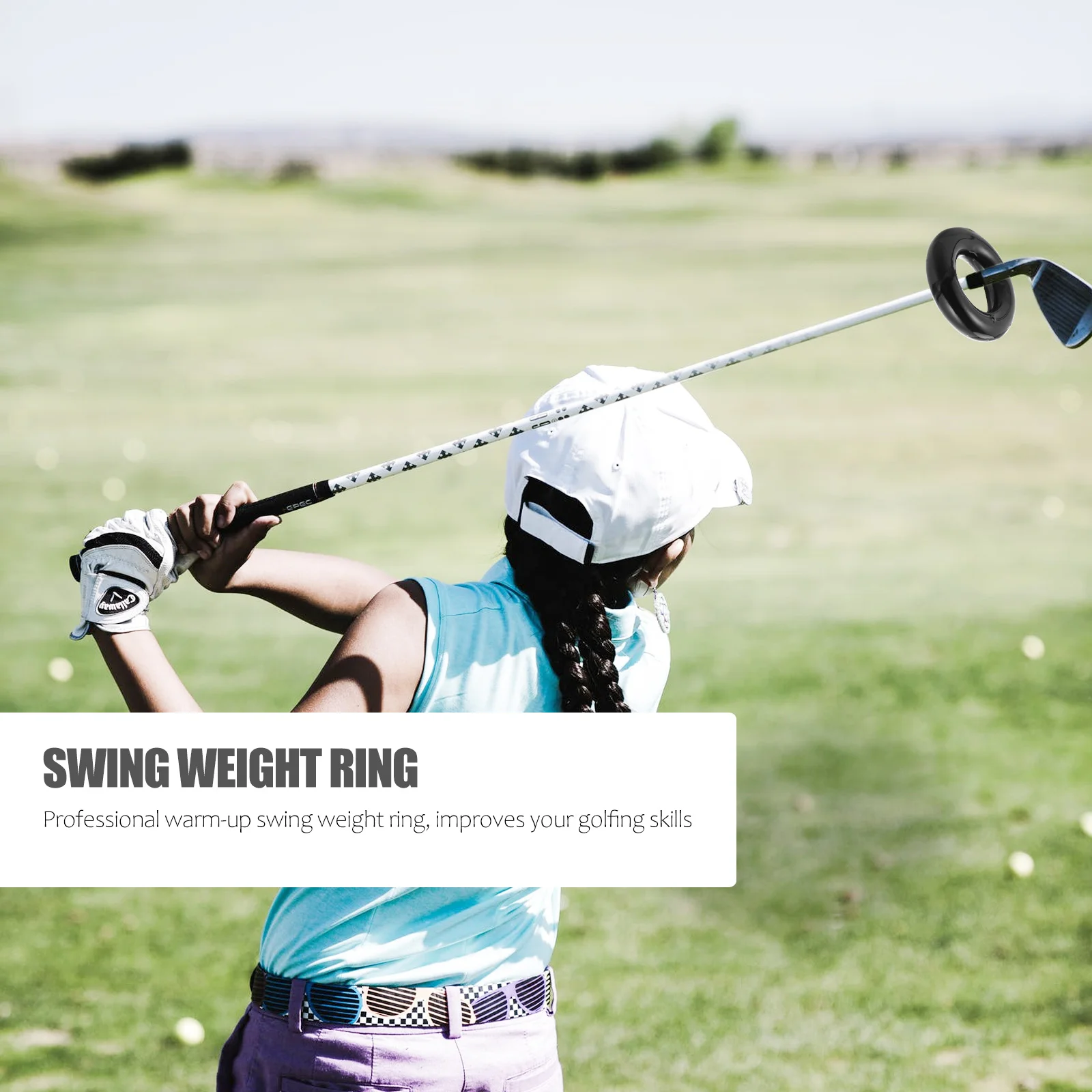 Golf Swing Weight Ring Durable Round Weighted Practice Tool Warm Up Golf Training Aid Club Trainer Swing Weight Ring 
Golf Swing Weight Ring Durable Round Weighted Practice Tool Warm Up Golf Training Aid Club Trainer Swing Weight Ring