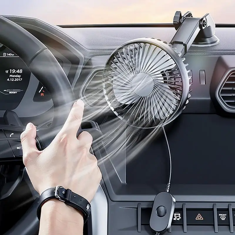 Car Cooling Fan Rotatable Adjustable Windshield Fan With Strong Suction Low Noise Telescopic Compact 3-Speed Settings Air
Car Cooling Fan Rotatable Adjustable Windshield Fan With Strong Suction Low Noise Telescopic Compact 3-Speed Settings Air