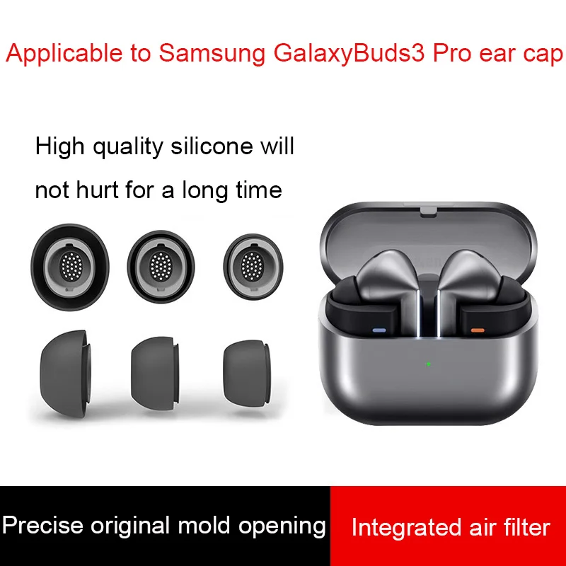 Silicone Eartips for Samsung Galaxy Buds3 Pro Tips Earplug Wireless Bluetooth Earphone Cover Silicone Case
Silicone Eartips for Samsung Galaxy Buds3 Pro Tips Earplug Wireless Bluetooth Earphone Cover Silicone Case