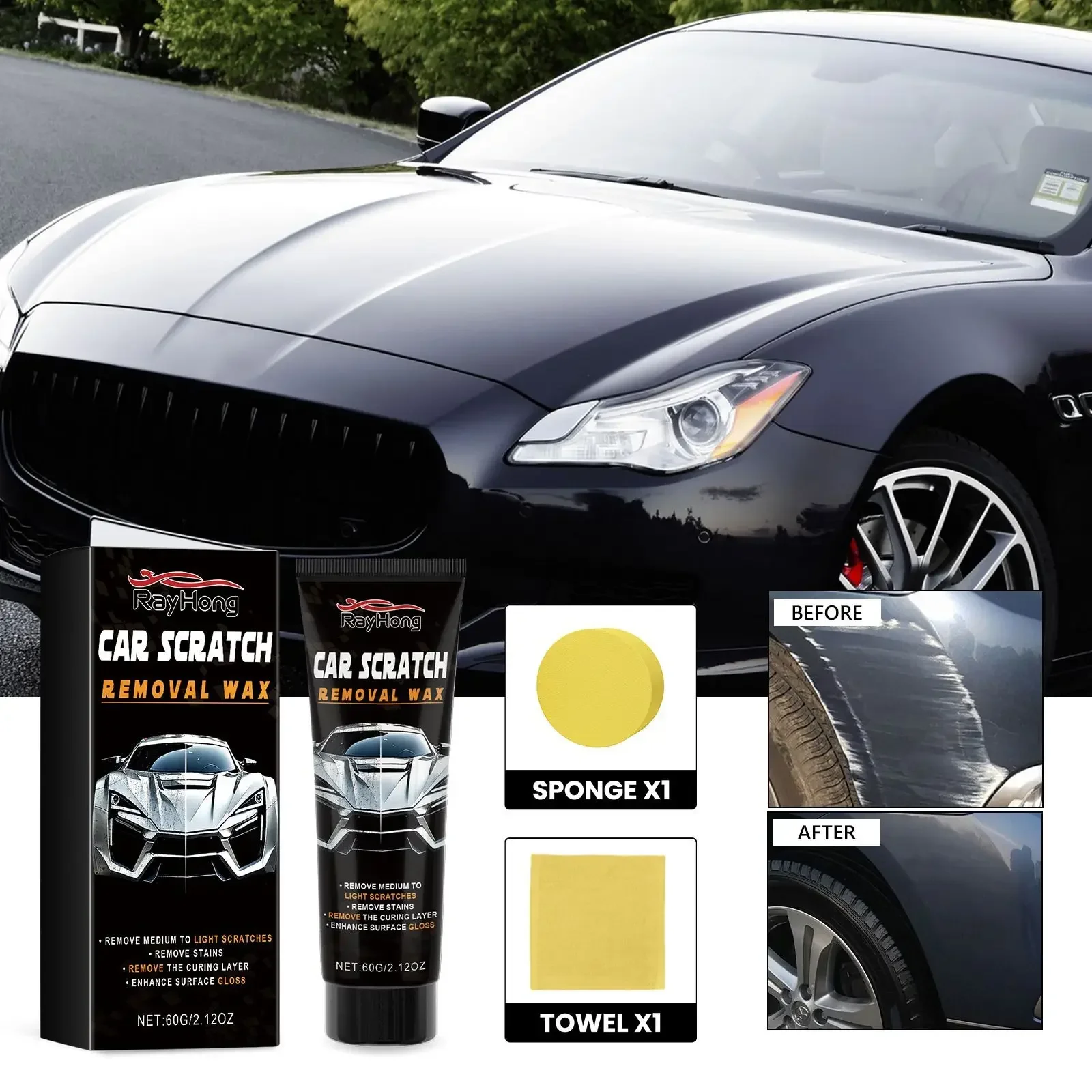 Car Scratch Remover Scratches Repair Wax Tools Kit Auto Body Polishing Grinding Paste Car Paint Care Paint Scratch Repair Tool
Car Scratch Remover Scratches Repair Wax Tools Kit Auto Body Polishing Grinding Paste Car Paint Care Paint Scratch Repair Tool