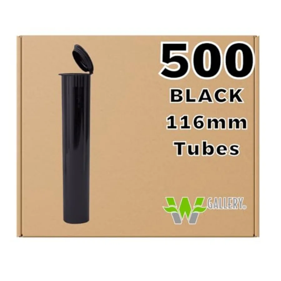 500 Black 116mm OPEN CAP Pop Top Tubes - Airtight Smell Proof Containers - Plastic Medical Grade Prescription Bottles for Pills
500 Black 116mm OPEN CAP Pop Top Tubes - Airtight Smell Proof Containers - Plastic Medical Grade Prescription Bottles for Pills