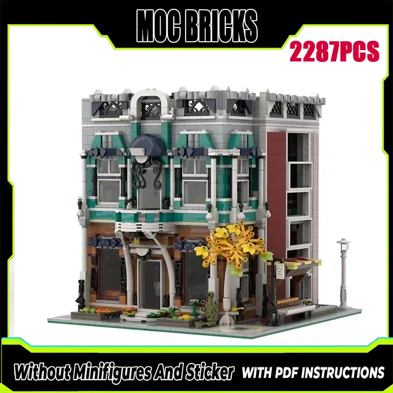 Moc Building Block Modular Library Cafe Store Model Technology Brick DIY Assembly City Street View Build Toy Christmas Gift
Moc Building Block Modular Library Cafe Store Model Technology Brick DIY Assembly City Street View Build Toy Christmas Gift