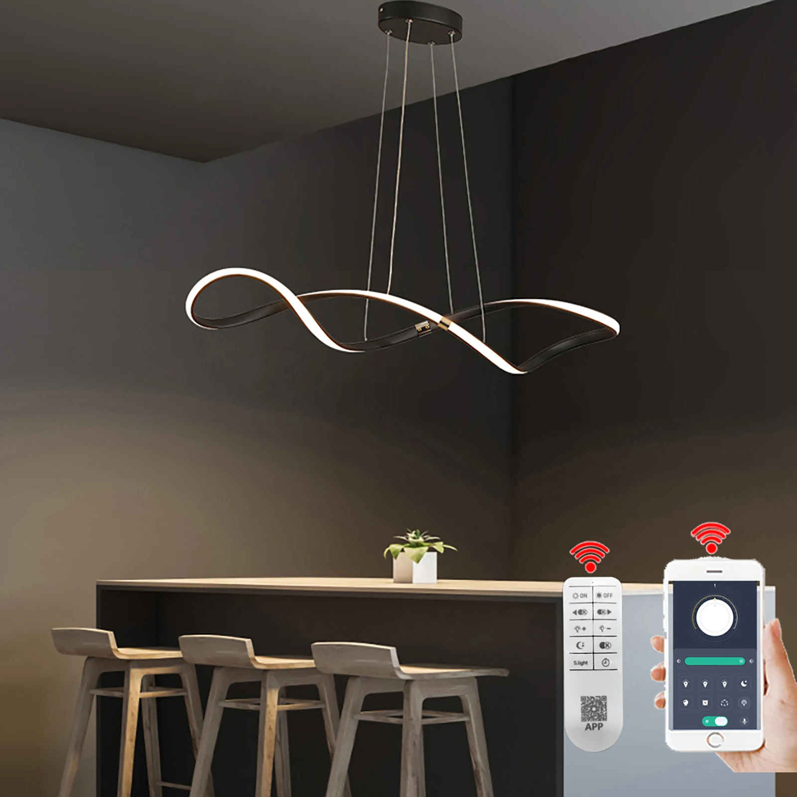 Modern Pendant Light Dining Table hanging Light Led Chandelier For Dining Room Kitchen lustre L100cm Pendant Lamp Dimmable
Modern Pendant Light Dining Table hanging Light Led Chandelier For Dining Room Kitchen lustre L100cm Pendant Lamp Dimmable