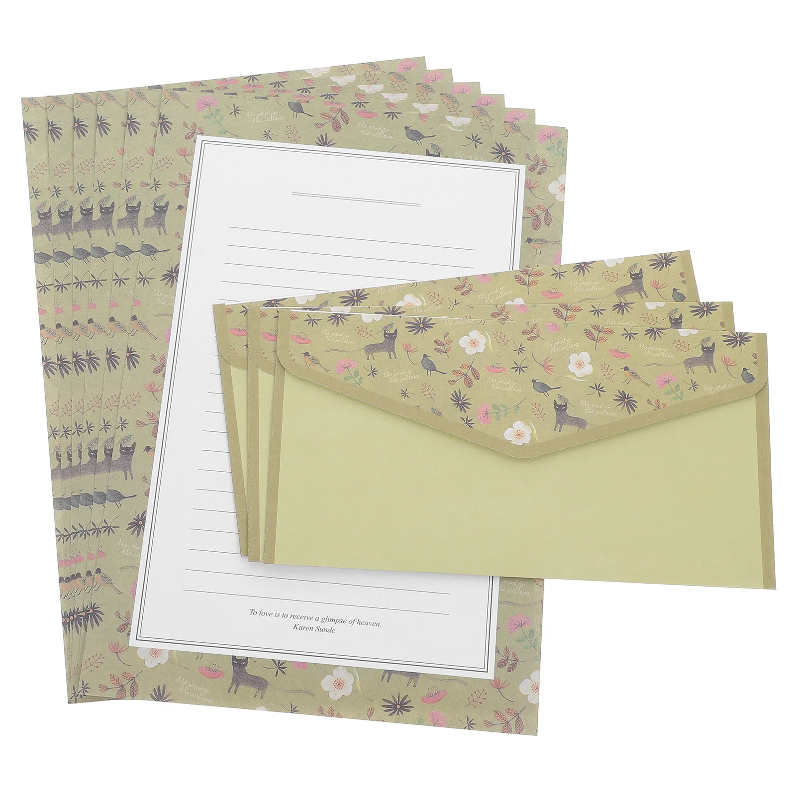 1Set Vintage Floral Letter Writing Kit Chinese Style Olive Stationery Set for Women Invitations Personal Notes Thank
1Set Vintage Floral Letter Writing Kit Chinese Style Olive Stationery Set for Women Invitations Personal Notes Thank
