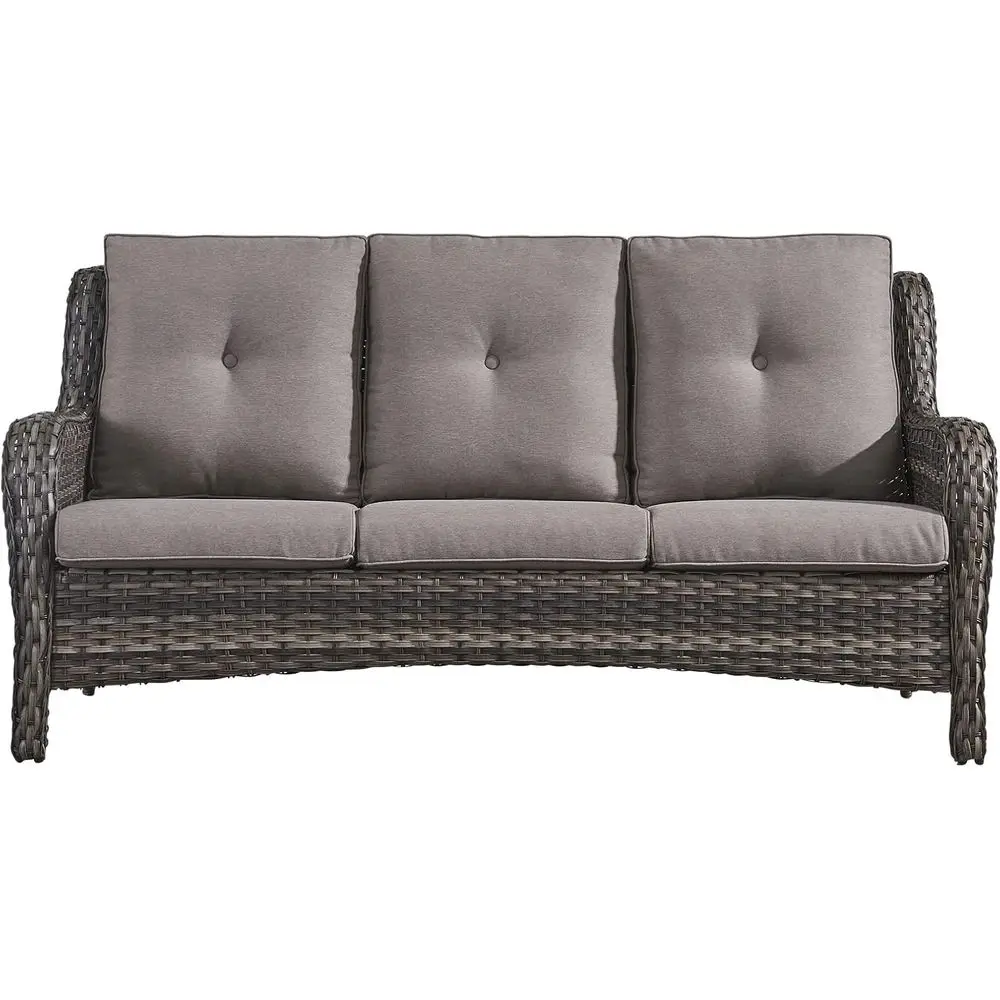 Outdoor Patio Wicker Soa, 900Lbs Weight acity Large 3 Seater Wicker Patio Couch with 4in Seat Cushions and Deep Seating, All Wea
Outdoor Patio Wicker Soa, 900Lbs Weight acity Large 3 Seater Wicker Patio Couch with 4in Seat Cushions and Deep Seating, All Wea