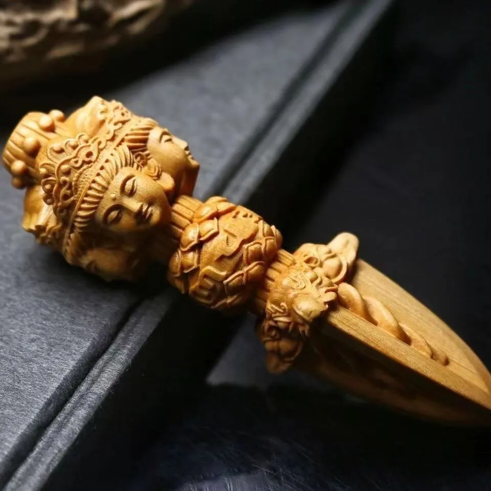 Chinese Arborvitae Wood Carving Buddhism Dorje Vajra Phurba
Chinese Arborvitae Wood Carving Buddhism Dorje Vajra Phurba