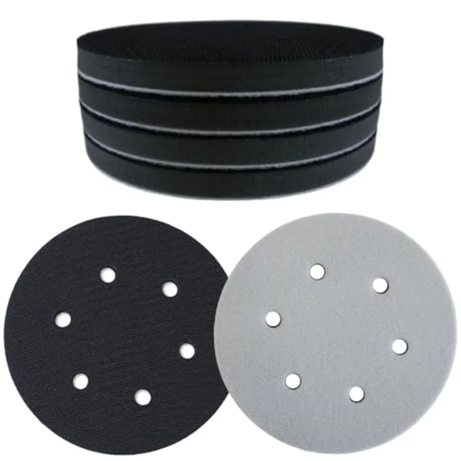 5 Pack 6 Inch Sanding Interface Pads, Hook and Loop - 6 Inch Soft Density Sponge Cushion Buffer Backing Pads with EVA Foam for
5 Pack 6 Inch Sanding Interface Pads, Hook and Loop - 6 Inch Soft Density Sponge Cushion Buffer Backing Pads with EVA Foam for