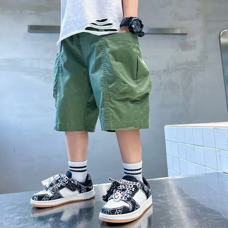 Boys Shorts Summer Kids Loose Trousers Teen Boys Casual Thin Multi-Pocket Cargo Short Pants Children's Cotton Pants
Boys Shorts Summer Kids Loose Trousers Teen Boys Casual Thin Multi-Pocket Cargo Short Pants Children's Cotton Pants