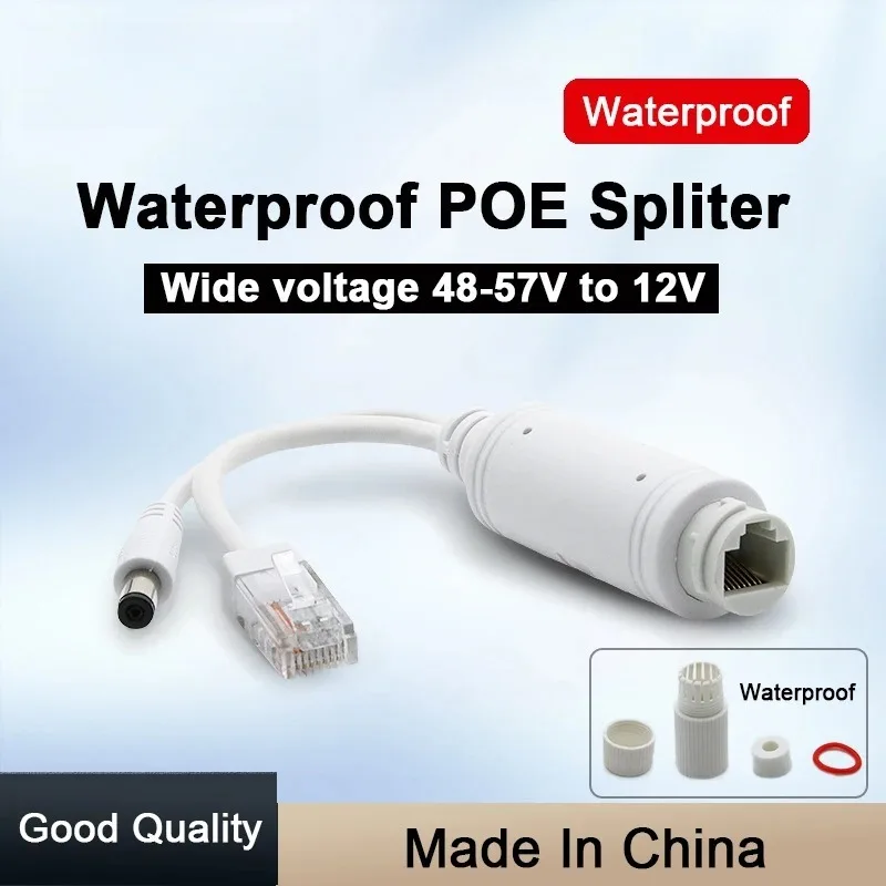 Водонепроницаемый POE-сплиттер (инжектор) для IP-камер, преобразователь 48В в 12В, с кабелем питания и видеовыходом
Водонепроницаемый POE-сплиттер (инжектор) для IP-камер, преобразователь 48В в 12В, с кабелем питания и видеовыходом