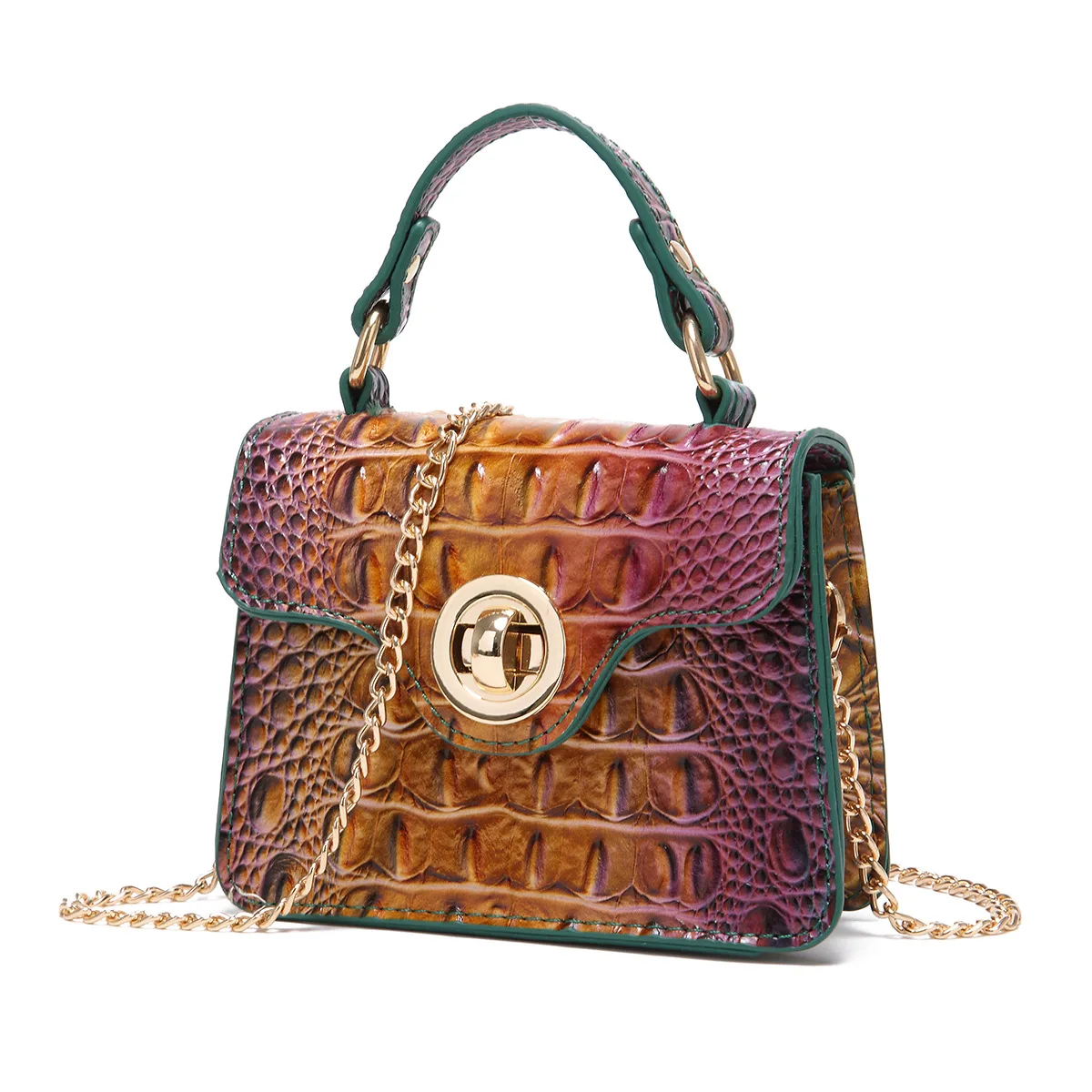 Shoulder Bag Fashion New Women's Bag Portable Slung Purse Retro Multicolor Handbag
Shoulder Bag Fashion New Women's Bag Portable Slung Purse Retro Multicolor Handbag