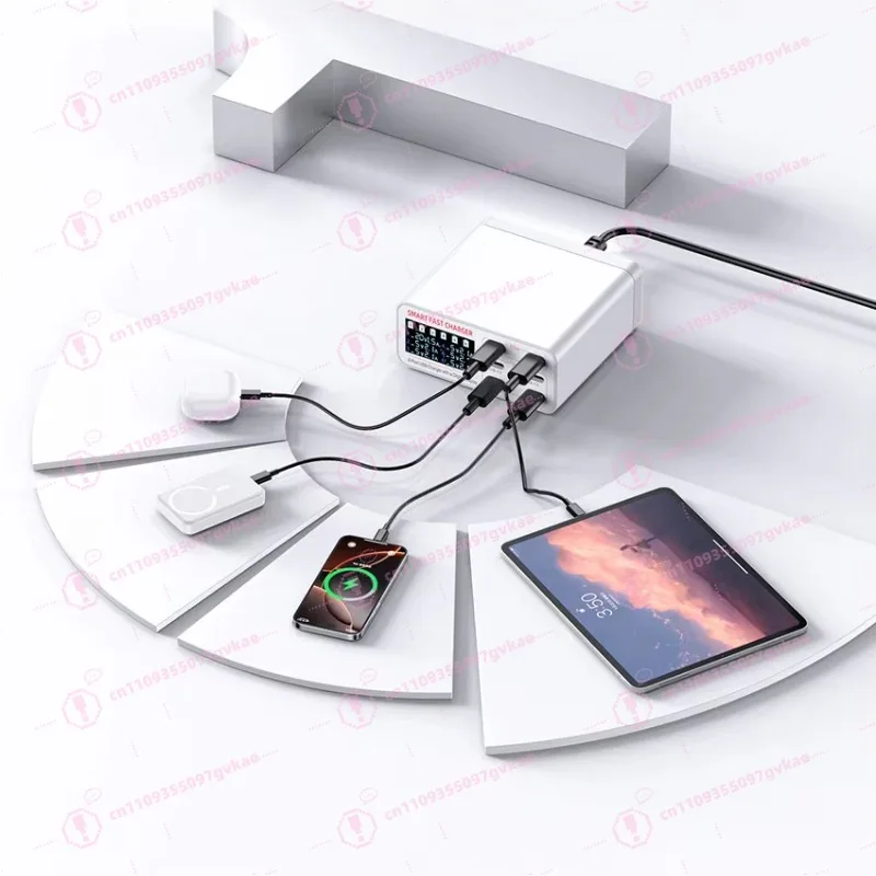 896 6 Port USB LCD Display + QC3.0 40W Fast Charger with Engine for Phone/Tablet/Laptop
896 6 Port USB LCD Display + QC3.0 40W Fast Charger with Engine for Phone/Tablet/Laptop