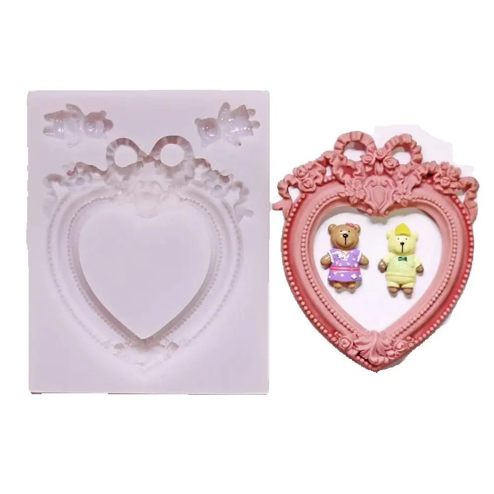 French Style Love Heart Silicone Mold Relief Photo Frame for DIY Resin Clay Moulds Fondant Chocolate Sugarcraft Kitchen Crafting
French Style Love Heart Silicone Mold Relief Photo Frame for DIY Resin Clay Moulds Fondant Chocolate Sugarcraft Kitchen Crafting