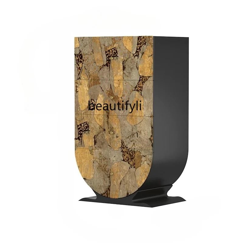 High-end light luxury art solid wood chest living room home designer bedroom bedside storage cabinet
High-end light luxury art solid wood chest living room home designer bedroom bedside storage cabinet