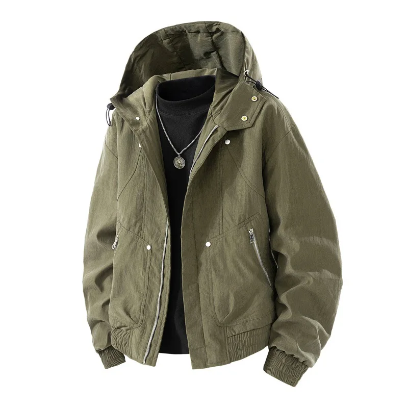 Men Streetwear Trendy Hooded Jackets New Fashion Male Retro Loose Casual Jackets Quality Man Spring Autumn Cargo Jackets 4XLX
Men Streetwear Trendy Hooded Jackets New Fashion Male Retro Loose Casual Jackets Quality Man Spring Autumn Cargo Jackets 4XLX
