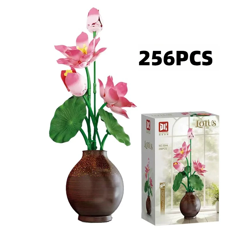 256PCS Creative Eternal Bionic Bouquet Lotus Building Blocks Exquisite Home Decorations Construction Bricks Toy Gift For Madam
256PCS Creative Eternal Bionic Bouquet Lotus Building Blocks Exquisite Home Decorations Construction Bricks Toy Gift For Madam