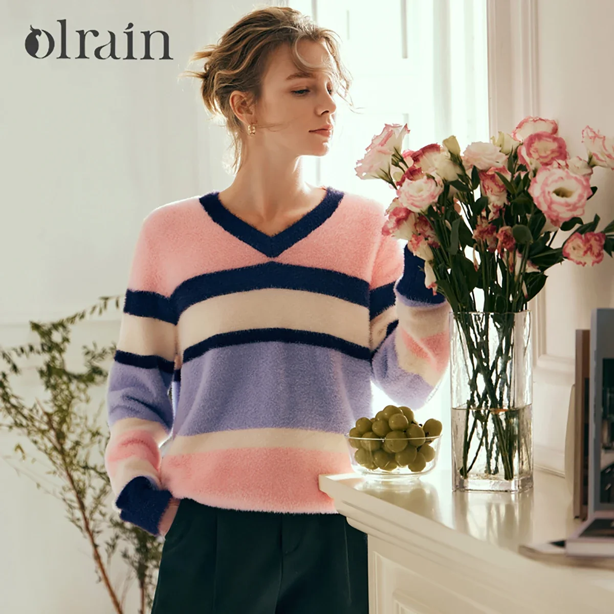 OLrain Women's Contrast Striped Sweater 2026 Autumn Jumper New Drop Long Sleeve Pullover Knitted Tops Female Clothes O23DM86098
OLrain Women's Contrast Striped Sweater 2026 Autumn Jumper New Drop Long Sleeve Pullover Knitted Tops Female Clothes O23DM86098