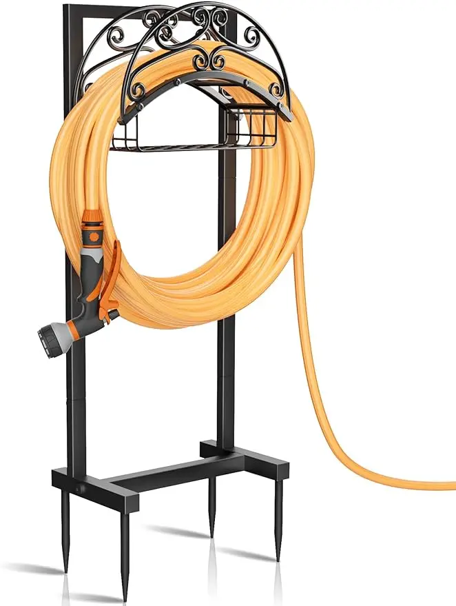 Garden Hose Holder - Upgraded Water Holder Holds 151-feet Heavy Duty Metal Stand Sturdy Freestanding Hose Hanger
Garden Hose Holder - Upgraded Water Holder Holds 151-feet Heavy Duty Metal Stand Sturdy Freestanding Hose Hanger