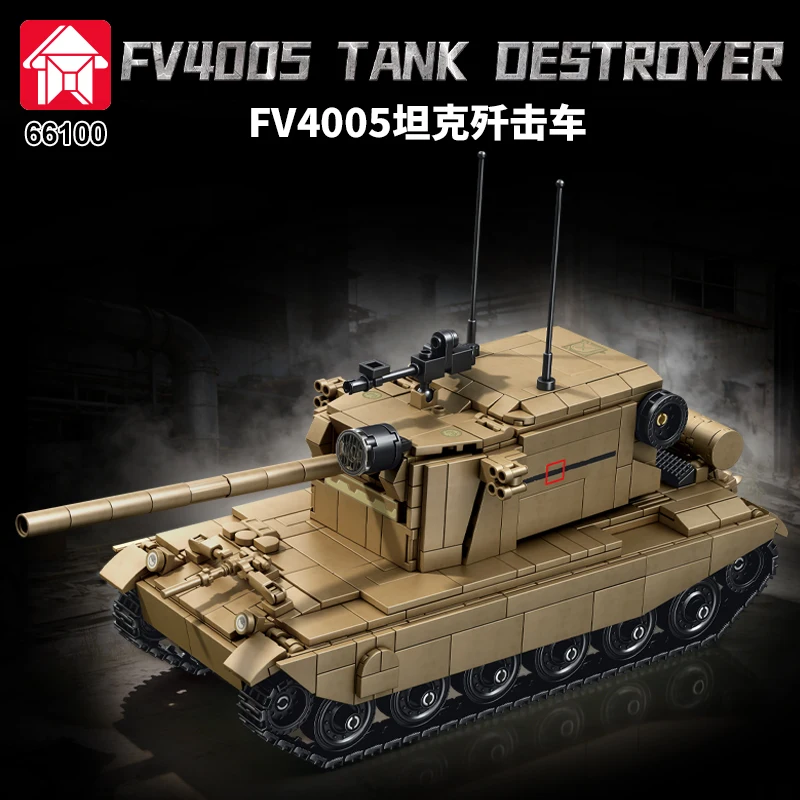 928pcs England FV4005 Tank Destroyer Building Blocks Bricks Set MOC FV4005 Heavt Tanks Kit Toys Gift For Adult
928pcs England FV4005 Tank Destroyer Building Blocks Bricks Set MOC FV4005 Heavt Tanks Kit Toys Gift For Adult