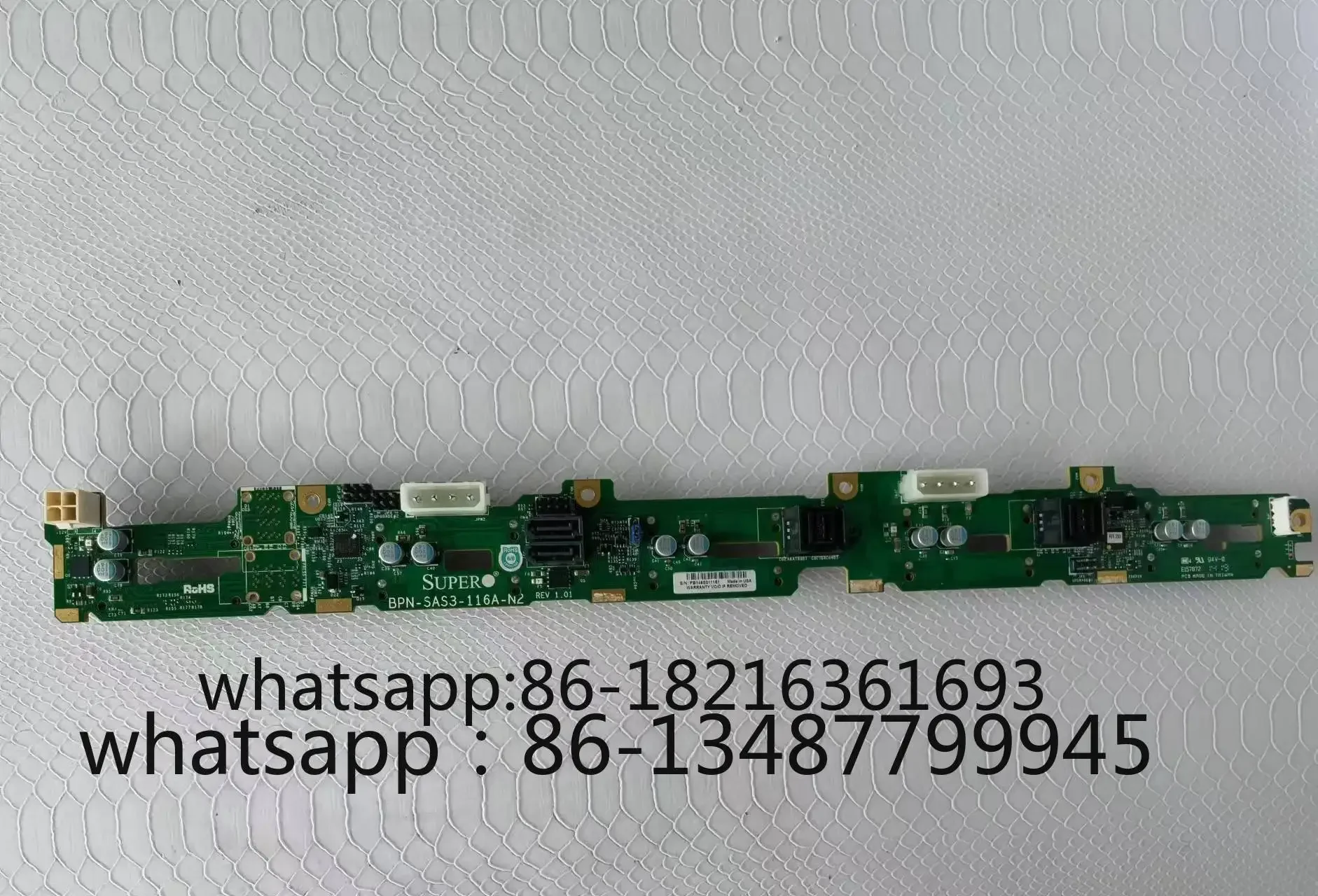 Плата расширения жесткого диска Ten-диска 1U, 12 ГБ BPN-SAS3-116A-N21028R-WC1R
Плата расширения жесткого диска Ten-диска 1U, 12 ГБ BPN-SAS3-116A-N21028R-WC1R