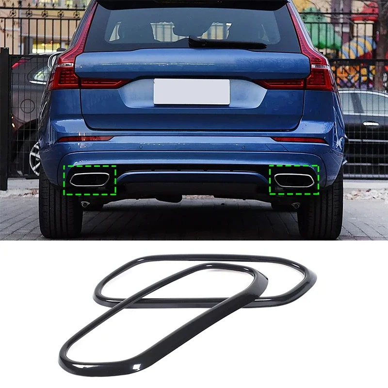 Для Volvo XC60 2018-2019 задняя горловина, декоративная рамка для выхлопного отверстия, высококачественное украшение из нержавеющей стали, черный, глянцевый, 2 шт.
Для Volvo XC60 2018-2019 задняя горловина, декоративная рамка для выхлопного отверстия, высококачественное украшение из нержавеющей стали, черный, глянцевый, 2 шт.