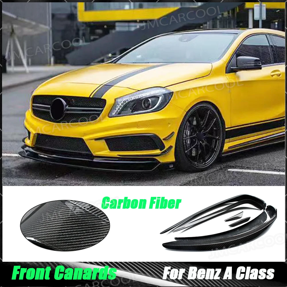 Car Body Kit Front Bumper Fins Air Vent Splitter Cover Carbon Fiber For Benz A Class W176 A180 A200 A260 A45 Sport 2013-2015
Car Body Kit Front Bumper Fins Air Vent Splitter Cover Carbon Fiber For Benz A Class W176 A180 A200 A260 A45 Sport 2013-2015