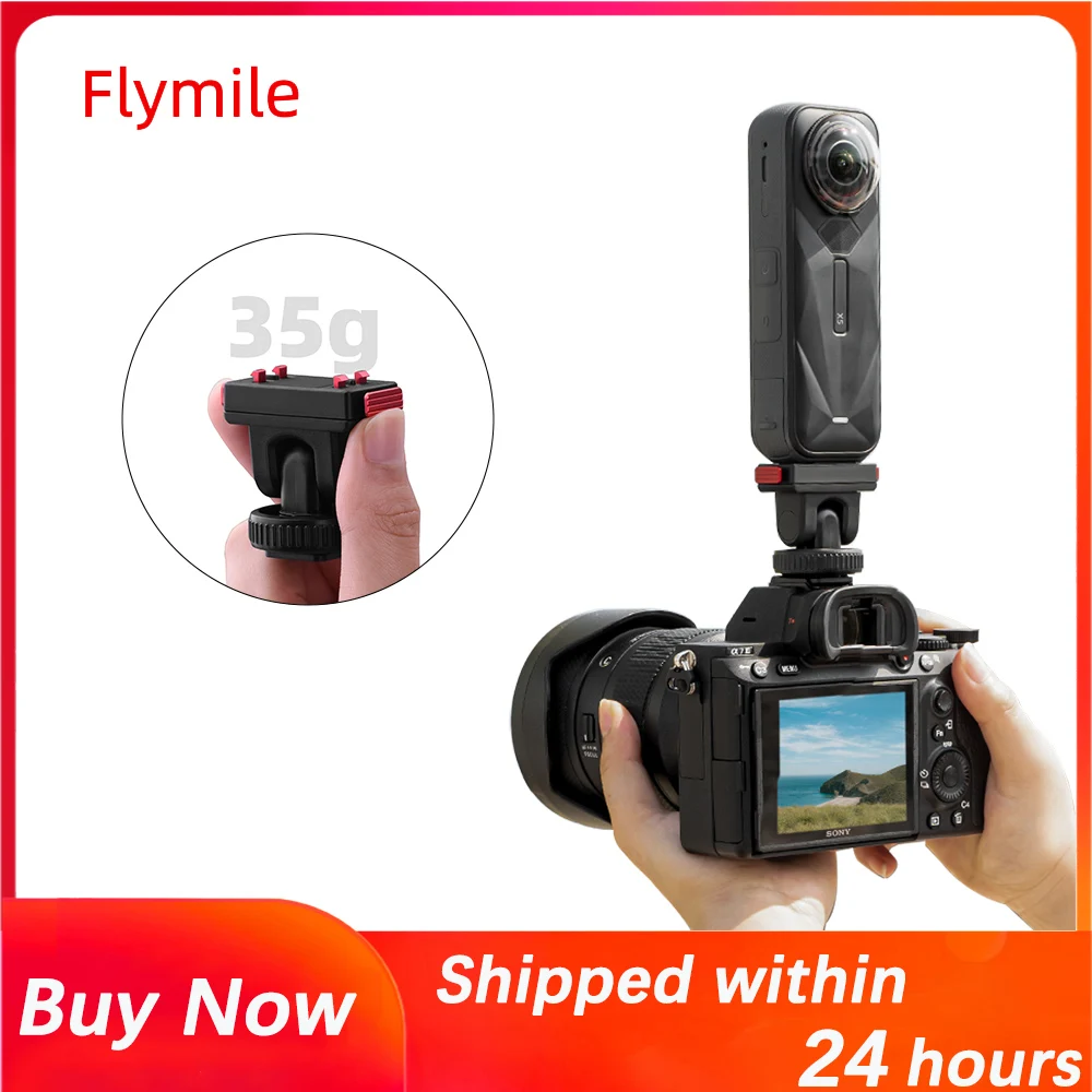 Быстросъемная магнитная основа Flymile для Insta360 ACE Pro/2/X5, оснащенная интерфейсом 1/4, выдвижным адаптером для порта холодного башмака
Быстросъемная магнитная основа Flymile для Insta360 ACE Pro/2/X5, оснащенная интерфейсом 1/4, выдвижным адаптером для порта холодного башмака