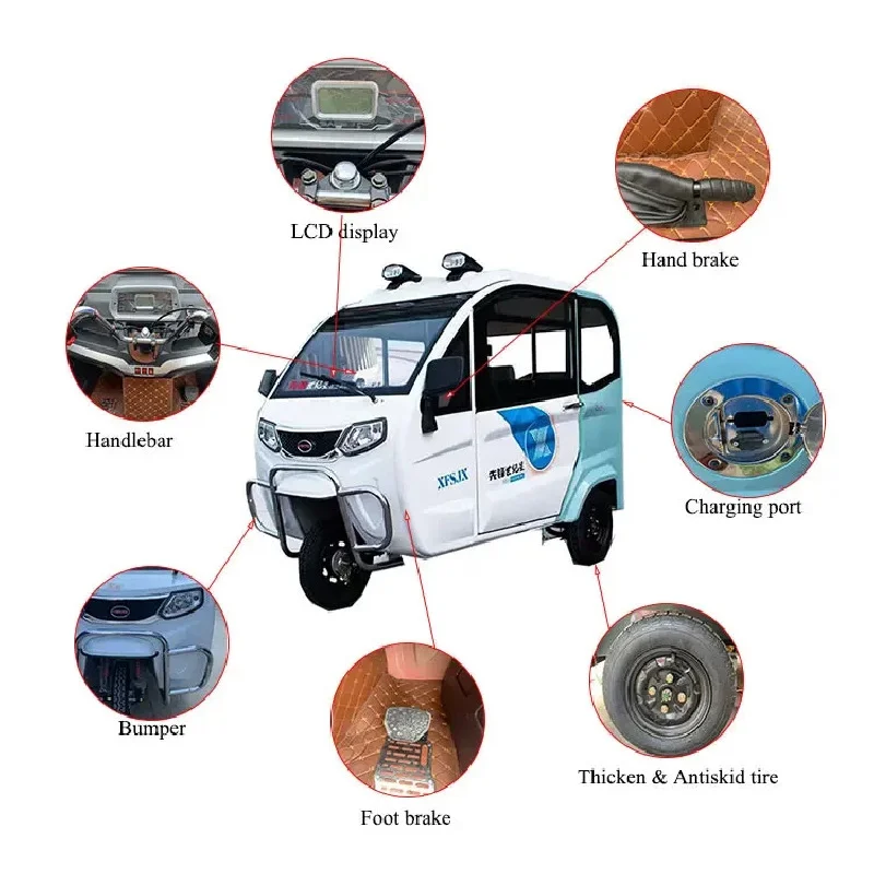 Enclosed small New Energy Vehicles 2 doors Mini electric tricycle for passenger with cheap price
Enclosed small New Energy Vehicles 2 doors Mini electric tricycle for passenger with cheap price