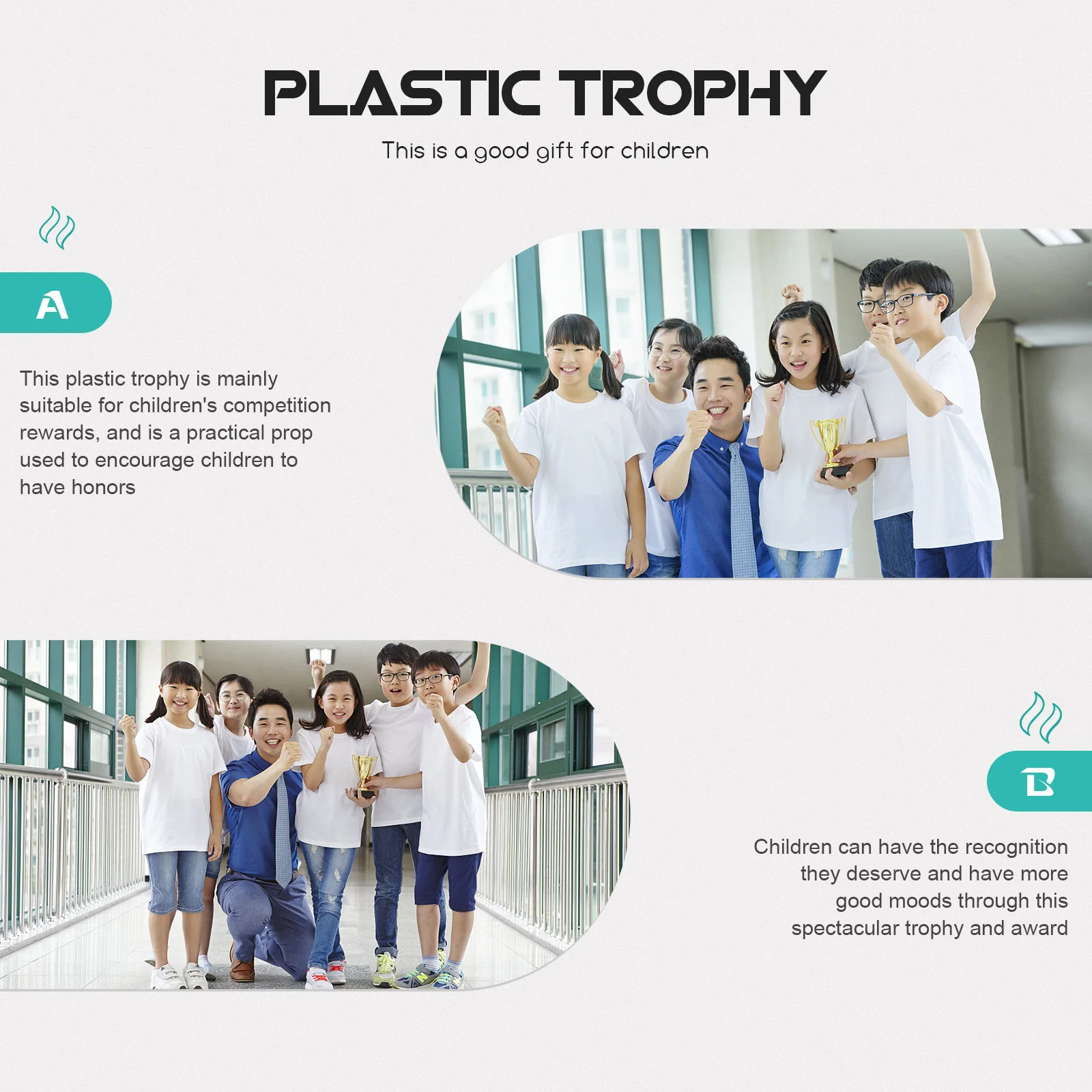 2Pcs Plastic Trophies Gold Awards for Party Favors Classroom Rewards Competitions Winning Prizes Gold Award Trophies
2Pcs Plastic Trophies Gold Awards for Party Favors Classroom Rewards Competitions Winning Prizes Gold Award Trophies