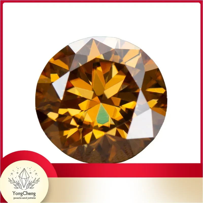Moissanite Stone Round Cut Champagne Color Lab Grown Diamond For Custom Jewel Making Jewel Making Materials GRA Certificate
Moissanite Stone Round Cut Champagne Color Lab Grown Diamond For Custom Jewel Making Jewel Making Materials GRA Certificate
