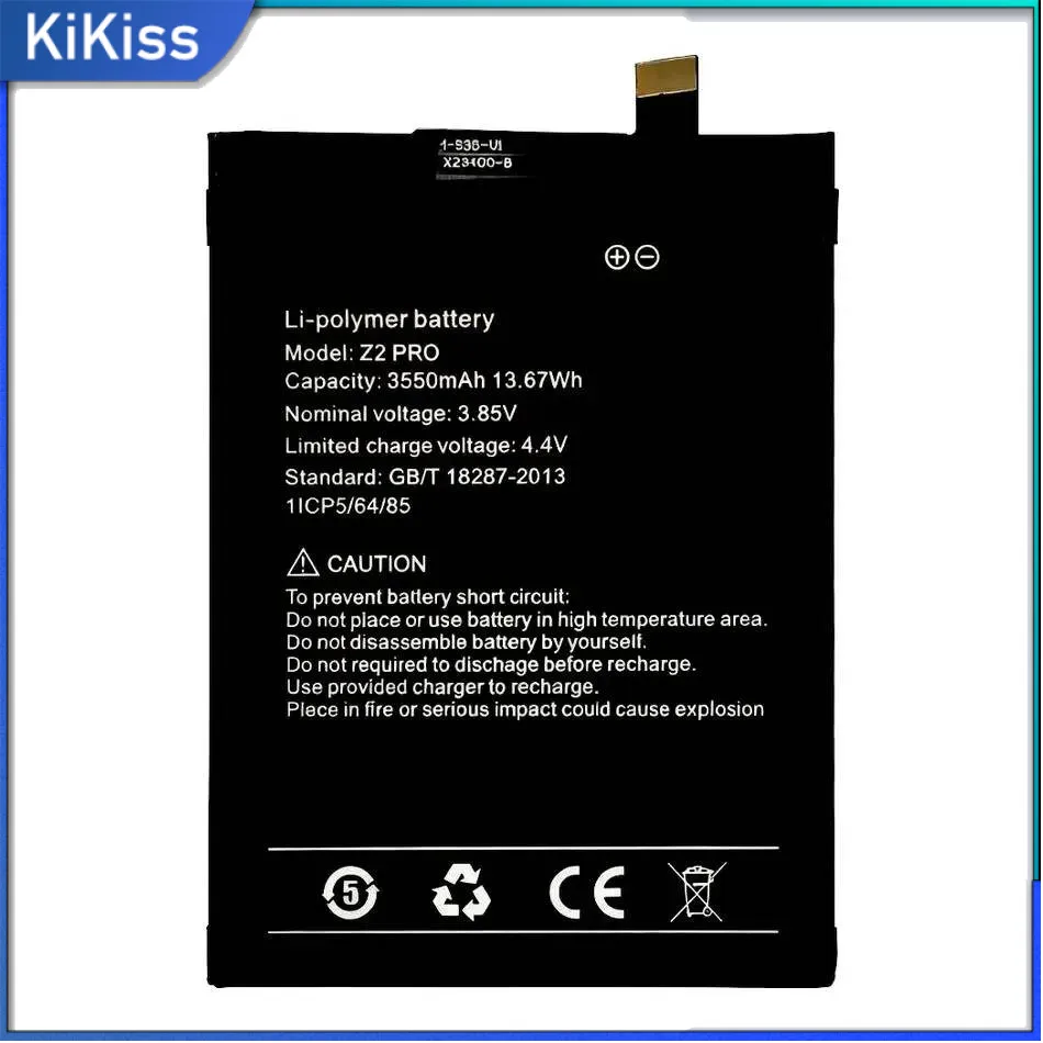 Высокоэффективная премиальная сменная батарея для мобильного телефона Umidigi Umi Z2 Pro 3550 мАч
Высокоэффективная премиальная сменная батарея для мобильного телефона Umidigi Umi Z2 Pro 3550 мАч