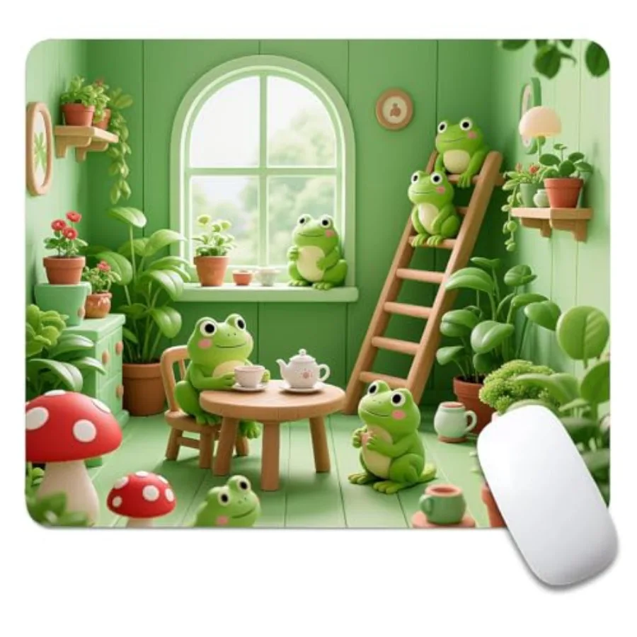 Square Mouse Pad Cartoon Frog, Personalized Premium-Textured Custom Mouse Mat Design, Washable Mousepad Cloth, Non-Slip Rubber
Square Mouse Pad Cartoon Frog, Personalized Premium-Textured Custom Mouse Mat Design, Washable Mousepad Cloth, Non-Slip Rubber