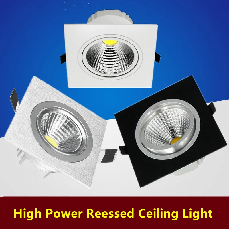 Embedded dimmable 9W LED downlight Angle adjustable COB ceiling light spotlights Rotating AC85-260V indoor light
Embedded dimmable 9W LED downlight Angle adjustable COB ceiling light spotlights Rotating AC85-260V indoor light