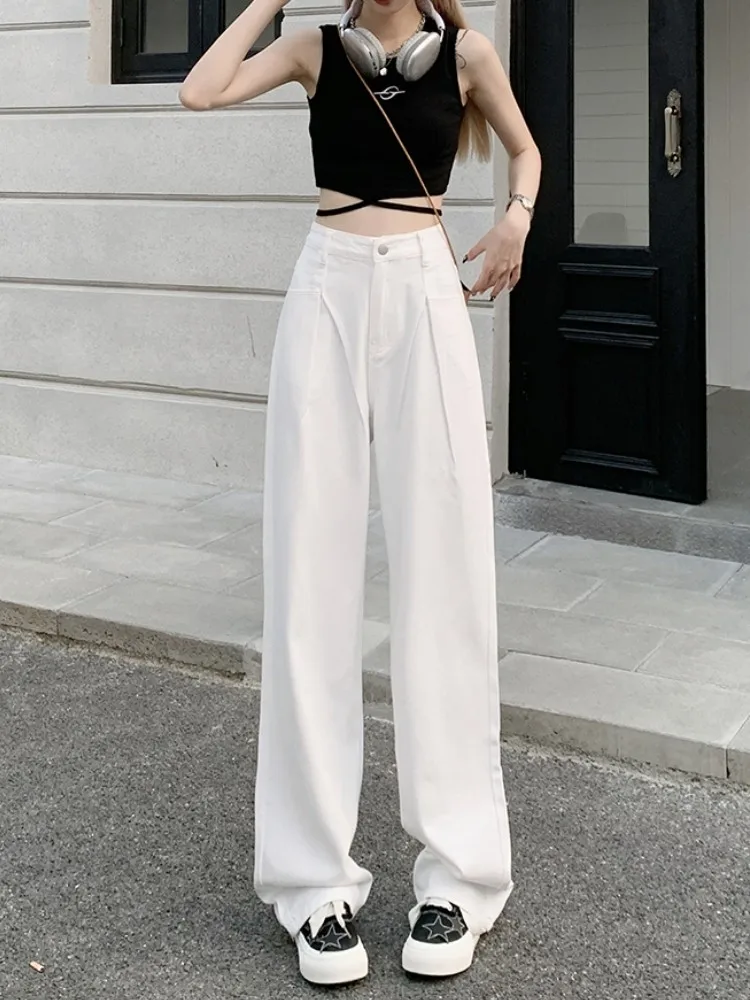 GUUZYUVIZ Summer White High Waist Wide Leg Jeans Woman Loose Casual Cotton Denim Jean Trousers
GUUZYUVIZ Summer White High Waist Wide Leg Jeans Woman Loose Casual Cotton Denim Jean Trousers
