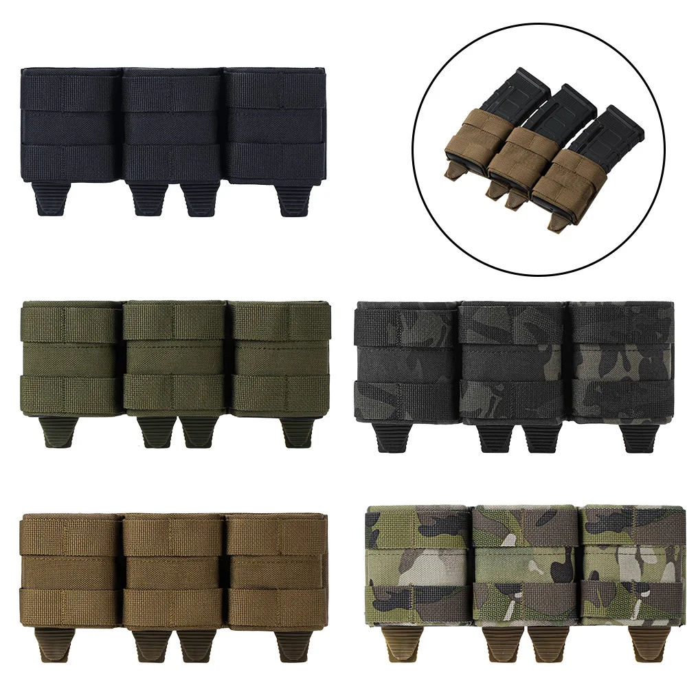 5.56 Triple Magazine Pocket with Molle System Strips for Quick Insertion and Removal of Outdoor Magazine Pouch
5.56 Triple Magazine Pocket with Molle System Strips for Quick Insertion and Removal of Outdoor Magazine Pouch