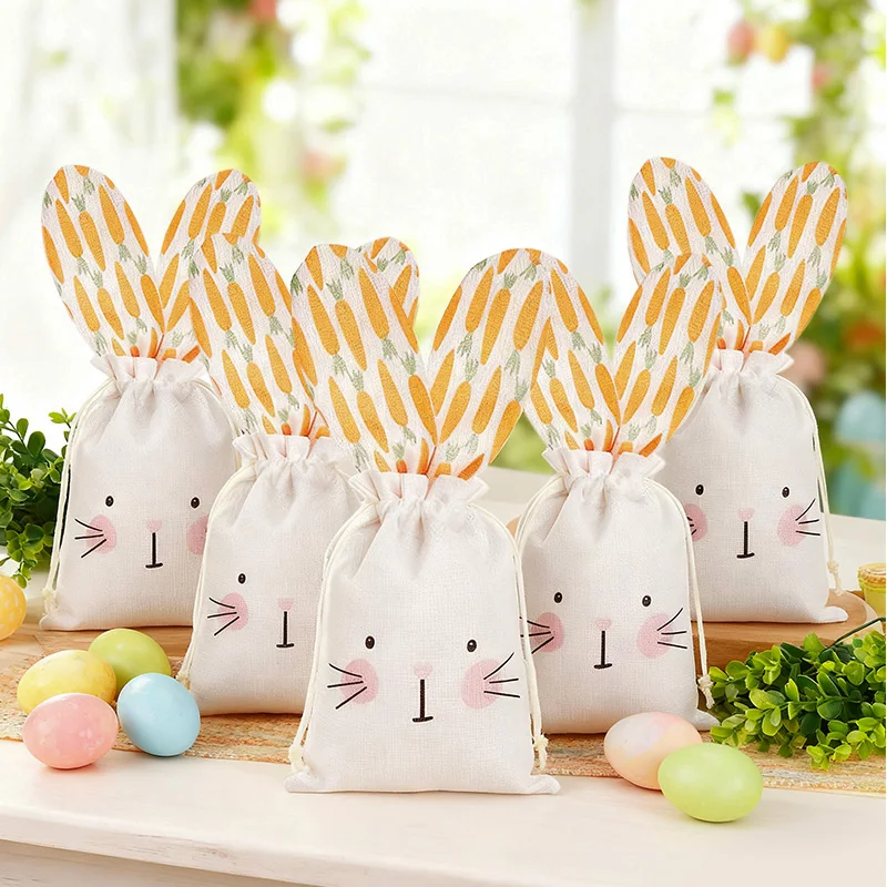 1-6Pcs Rabbit Carrot Linen Gift Bag with Drawstring Easter Party Candy Snack Bags Kids Birthday Decor Supplies Jewelry Pouches
1-6Pcs Rabbit Carrot Linen Gift Bag with Drawstring Easter Party Candy Snack Bags Kids Birthday Decor Supplies Jewelry Pouches