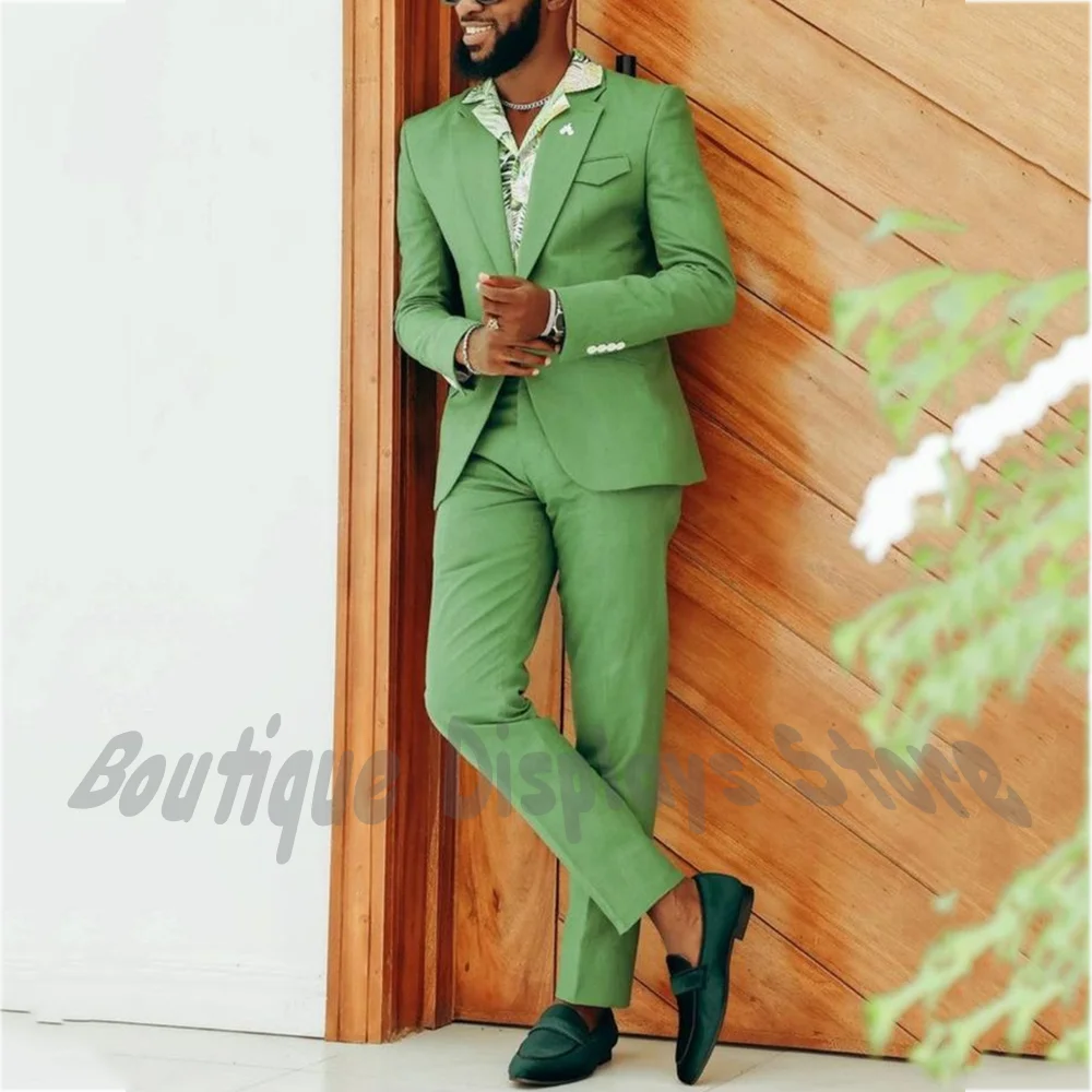 High End Tailored Men Suits 2 Piece Jacket Pants Slim Fit Notch Lapel Solid Color Formal Occasion Business Casual Male Clothing
High End Tailored Men Suits 2 Piece Jacket Pants Slim Fit Notch Lapel Solid Color Formal Occasion Business Casual Male Clothing