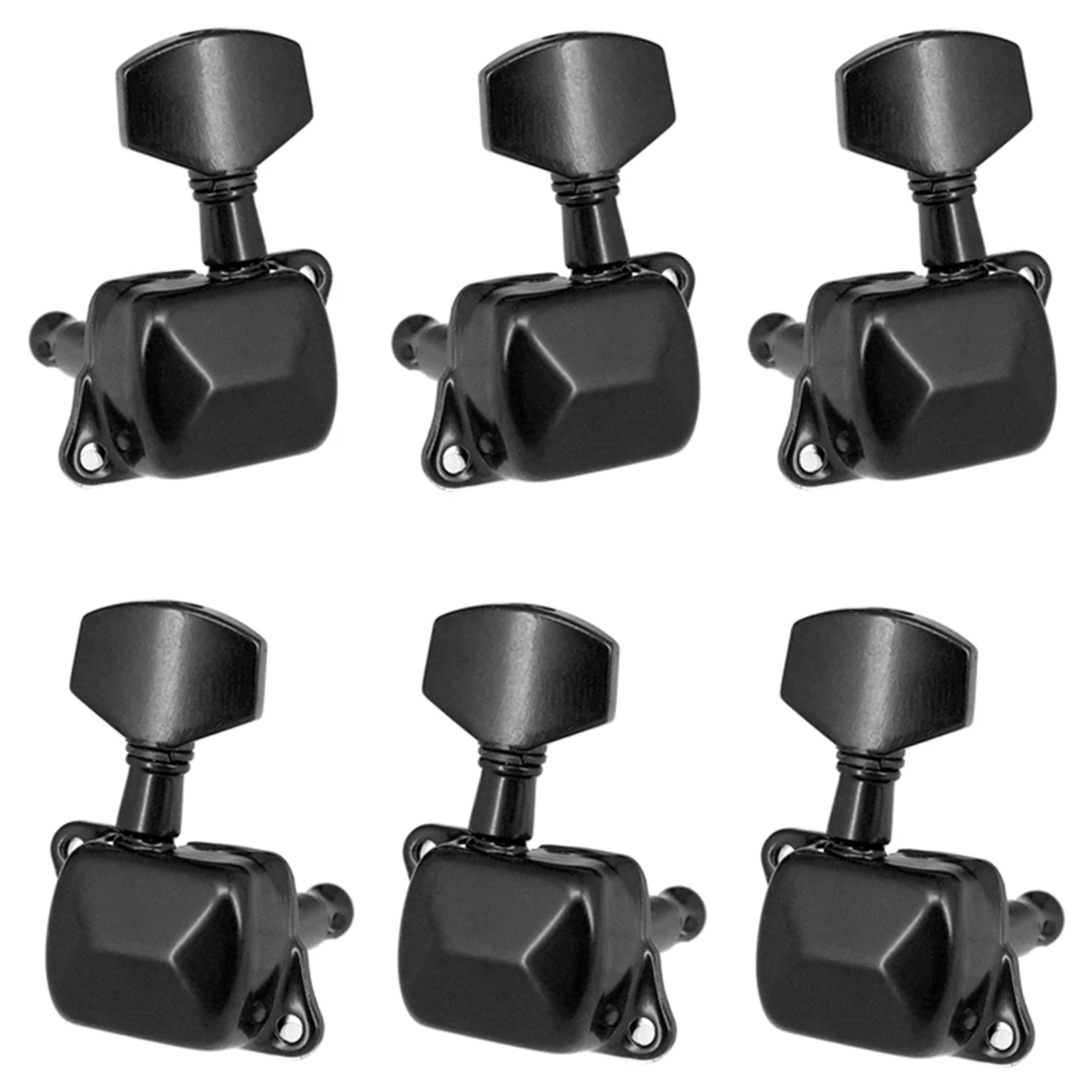 6 Pieces Guitar String Tuning Pegs Semi-closed Tuning Machine Heads Tuners 3 Left + 3 Right Black Zinc Alloy Iron 6mm Peg Holes
6 Pieces Guitar String Tuning Pegs Semi-closed Tuning Machine Heads Tuners 3 Left + 3 Right Black Zinc Alloy Iron 6mm Peg Holes