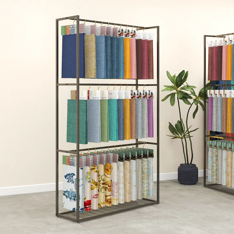 Curtain display rack Fabric elevator rack Double-layer multi-purpose silk scarf Fabric color card sample display Home
Curtain display rack Fabric elevator rack Double-layer multi-purpose silk scarf Fabric color card sample display Home