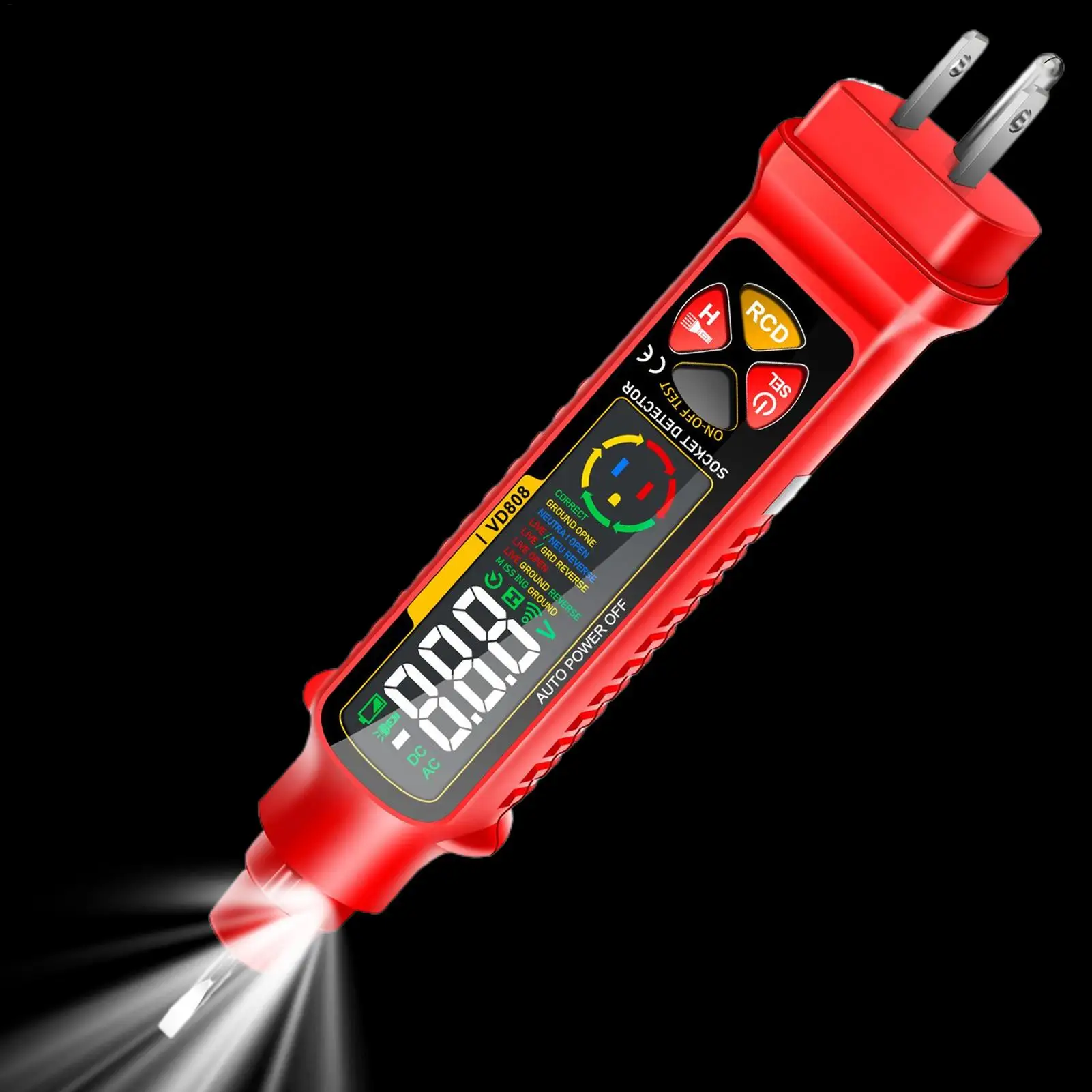 Тестер цепей, интеллектуальный прибор для проверки розеток со светодиодным дисплеем и подсветкой, анализатор цепей Rv 2-300 В для домашнего электроэнергетического автокемпера
Тестер цепей, интеллектуальный прибор для проверки розеток со светодиодным дисплеем и подсветкой, анализатор цепей Rv 2-300 В для домашнего электроэнергетического автокемпера