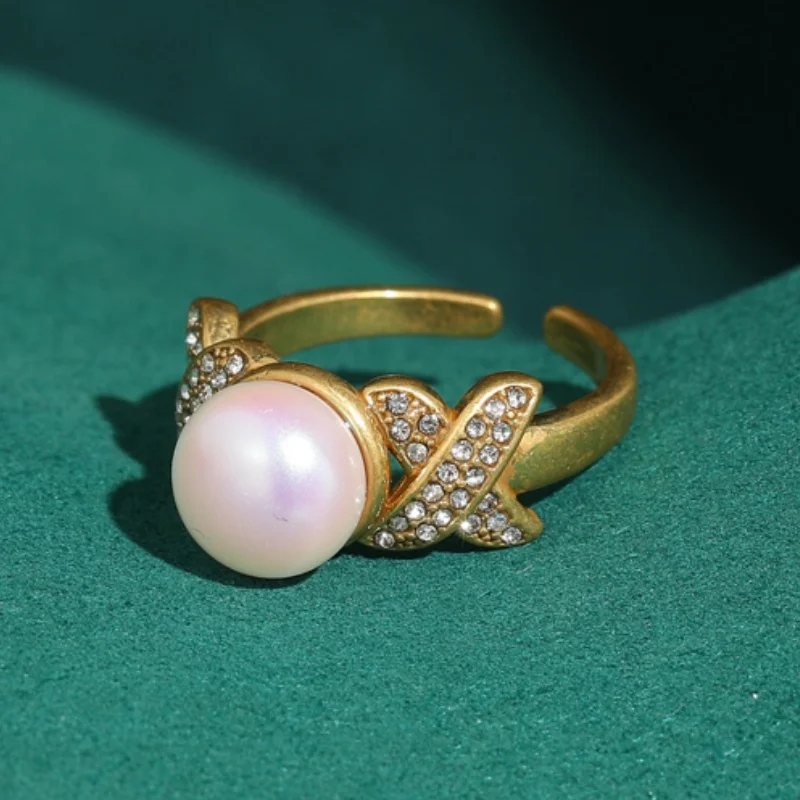 Vintage Pearl Rings For Woman High Quality Rhinestone Wedding Jewelry Luxury Brand Party Retro Gift Accessories 2026 New
Vintage Pearl Rings For Woman High Quality Rhinestone Wedding Jewelry Luxury Brand Party Retro Gift Accessories 2026 New