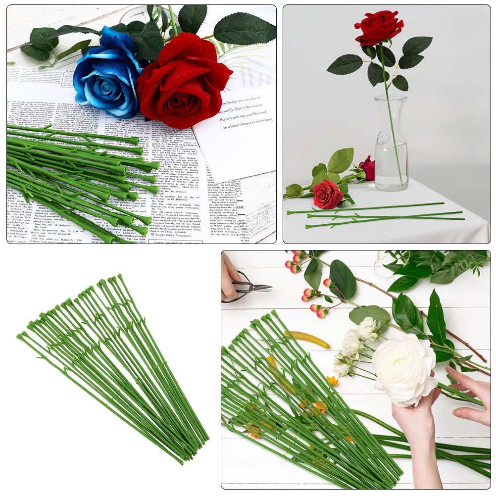 30 Pcs Artificial Flower Stems Realistic Versatile Elegant Bouquet Roses Accessories Plastic Wire Stem Floral
30 Pcs Artificial Flower Stems Realistic Versatile Elegant Bouquet Roses Accessories Plastic Wire Stem Floral