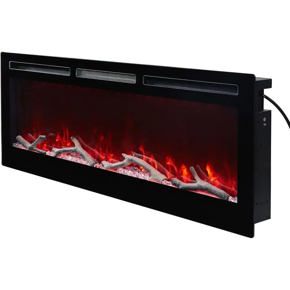 50-Inch Wall-Mounted Electric Fireplace with Timer, Remote, Adjustable Flame Color
50-Inch Wall-Mounted Electric Fireplace with Timer, Remote, Adjustable Flame Color