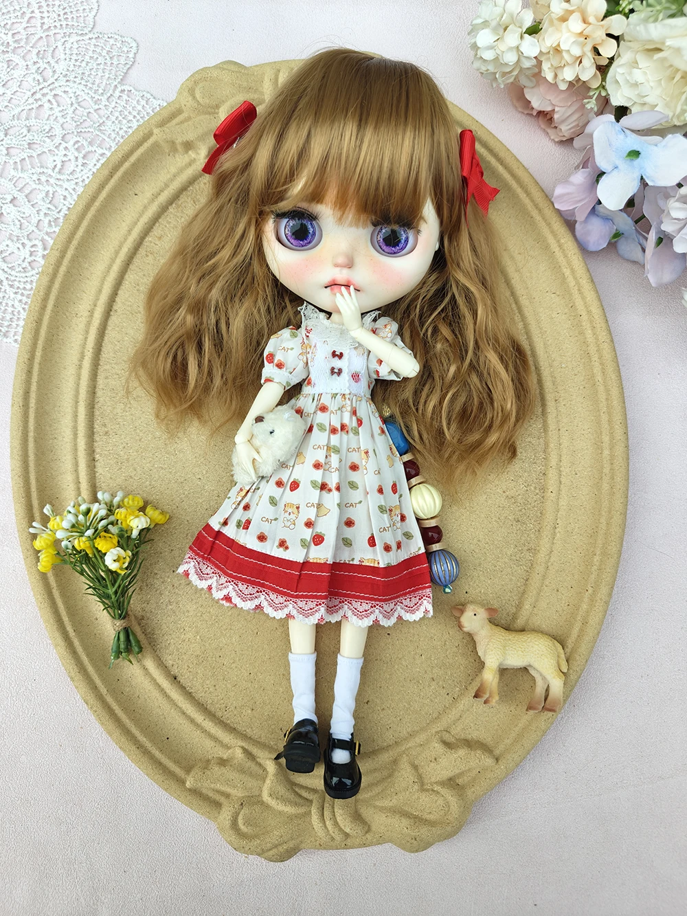 НОВАЯ одежда для куклы Blythe, повседневная красная юбка, милое платье Blythe ручной работы OB22 OB24, аксессуары для кукол Blythe, платье, одежда blythe
НОВАЯ одежда для куклы Blythe, повседневная красная юбка, милое платье Blythe ручной работы OB22 OB24, аксессуары для кукол Blythe, платье, одежда blythe