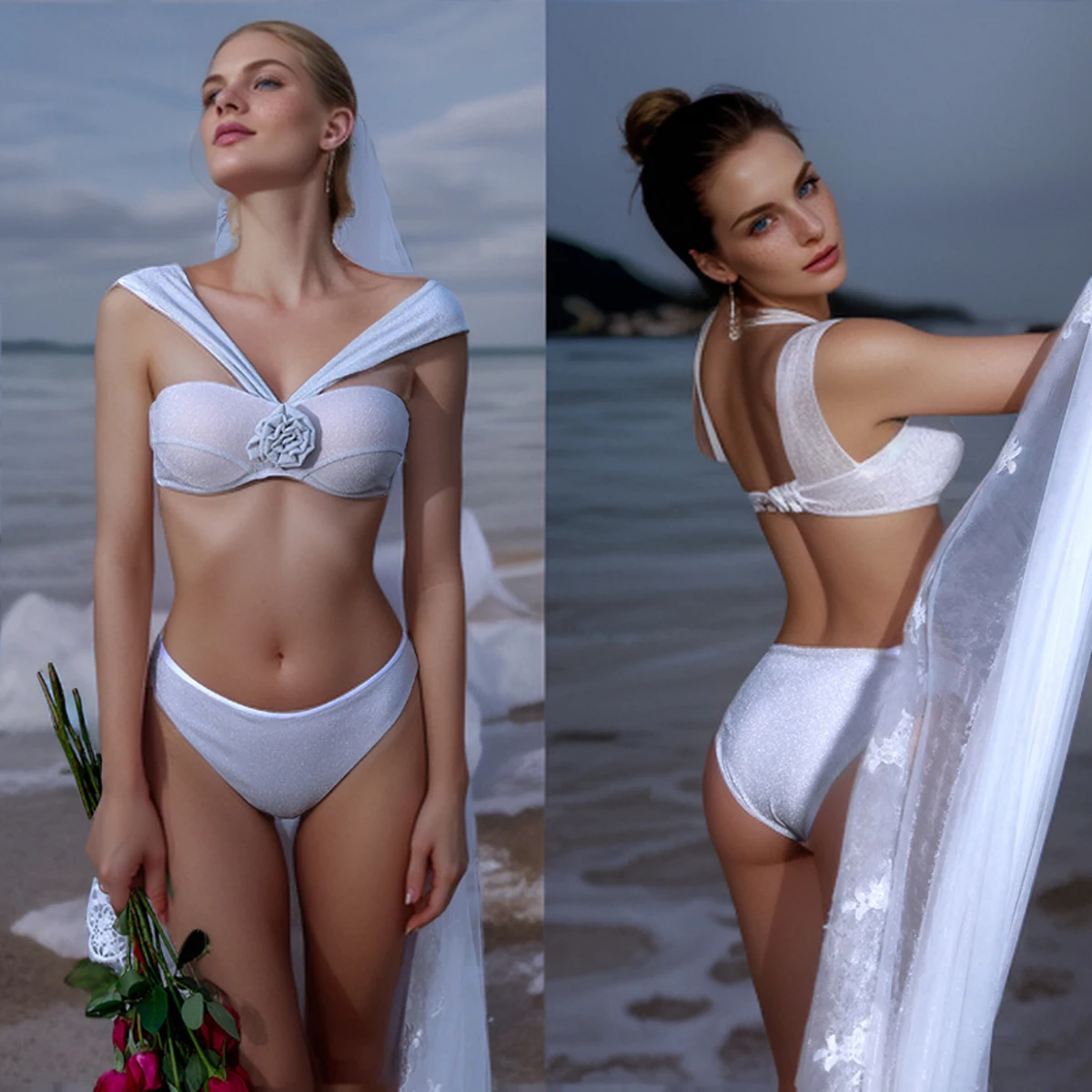 AMORESY Women Sexy Elegant Retro Shiny Low Waist Slimming Hot Spring Holiday Two-piece Bikini Split Tight Swimwear Bathing Suit
AMORESY Women Sexy Elegant Retro Shiny Low Waist Slimming Hot Spring Holiday Two-piece Bikini Split Tight Swimwear Bathing Suit